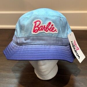 Wrangler,Barbie Bucket hat embroidered patch logo, vented, summer, everyday